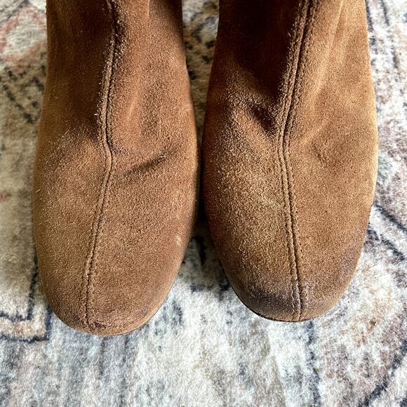 Free People Cecile Calf Booties Brown Suede Leather Classic Boots SZ EU 36 - Picture 7 of 12